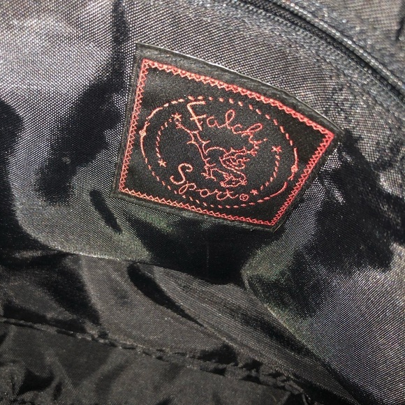 FALCHI SPORT black Microfiber UNISEX Commuter / computer Bag Lots of Pockets - Picture 12 of 16